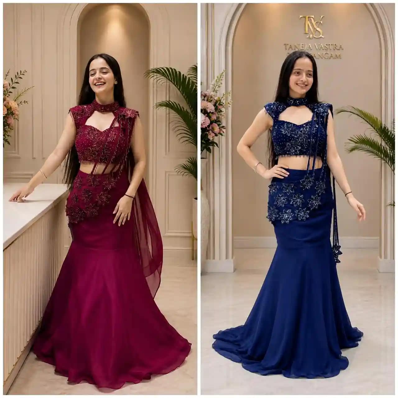 Sequins Lehenga Choli Set