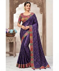 Pre-Pleated Malai Silk Saree