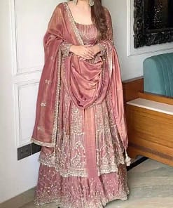 Crunchy Silk Embroidered Sequins Lehenga Set 11 Crunchy Silk Embroidered Sequins Lehenga Set - Image 4