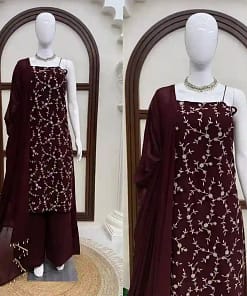 Flux Georgette Thread & Sequins 3-Piece Suit Set 28 Flux Georgette Thread & Sequins 3-Piece Suit Set - Image 13