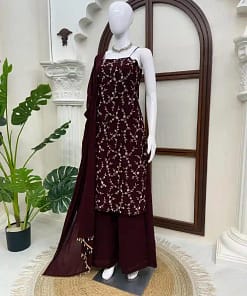 Flux Georgette Thread & Sequins 3-Piece Suit Set 30 Flux Georgette Thread & Sequins 3-Piece Suit Set - Image 15