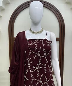 Flux Georgette Thread & Sequins 3-Piece Suit Set 23 Flux Georgette Thread & Sequins 3-Piece Suit Set - Image 8