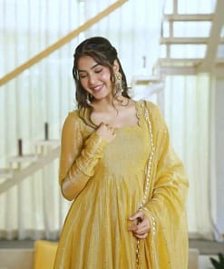 Ethnic Gown and Pant Set 20 Ethnic Gown and Pant Set - Image 7