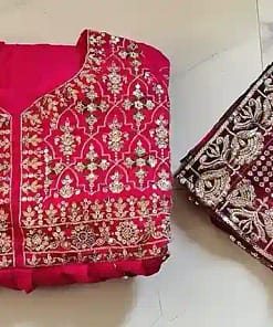Heavy Sequins Embroidered Chinon Silk Anarkali Gown with Dupatta 21 Heavy Sequins Embroidered Chinon Silk Anarkali Gown with Dupatta - Image 11