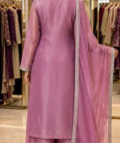 Embroidered Fendy Silk Kurti Sharara Set 14 Embroidered Fendy Silk Kurti Sharara Set - Image 4