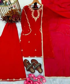 Faux Georgette Palazzo Suit Set 16 Faux Georgette Palazzo Suit Set - Image 7