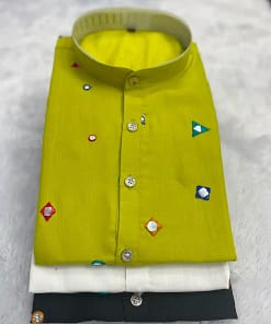 Men’s Embroidered Kurta with Dhoti 13 Men’s Embroidered Kurta with Dhoti - Image 7