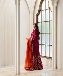 Chinon Embroidered Kurti Palazzo Set 28 Chinon Embroidered Kurti Palazzo Set - Image 7