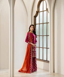Chinon Embroidered Kurti Palazzo Set 30 Chinon Embroidered Kurti Palazzo Set - Image 9