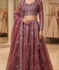 Alternative view of Fully Stitched Fendy Silk Designer Lehenga