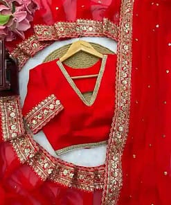 Tibby Silk Thread & Sequins Designer Saree 18 Tibby Silk Thread & Sequins Designer Saree - Image 4