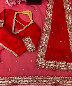 Tibby Silk Thread & Sequins Designer Saree 16 Tibby Silk Thread & Sequins Designer Saree - Image 2