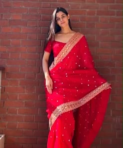 Tibby Silk Thread & Sequins Designer Saree