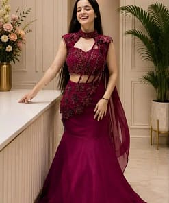 Sequins Lehenga Choli Set 10 Sequins Lehenga Choli Set - Image 5