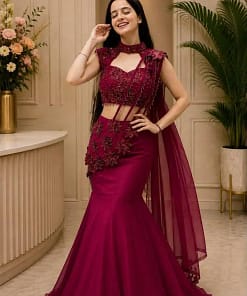 Sequins Lehenga Choli Set 8 Sequins Lehenga Choli Set - Image 3