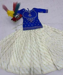Festival Vichitra Silk Lehenga Choli 16 Festival Vichitra Silk Lehenga Choli - Image 7