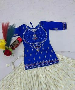 Festival Vichitra Silk Lehenga Choli 15 Festival Vichitra Silk Lehenga Choli - Image 6