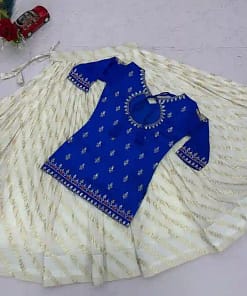 Festival Vichitra Silk Lehenga Choli 14 Festival Vichitra Silk Lehenga Choli - Image 5