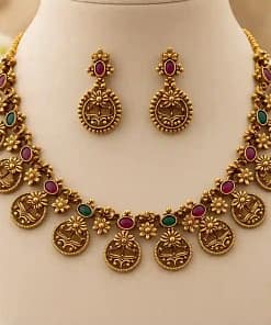 Antique-Style Necklace & Matching Earrings Set 13 Antique-Style Necklace & Matching Earrings Set - Image 6