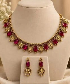 Antique-Style Necklace & Matching Earrings Set 11 Antique-Style Necklace & Matching Earrings Set - Image 4