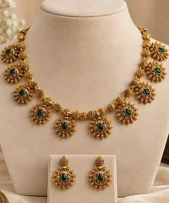 Antique-Style Necklace & Matching Earrings Set 9 Antique-Style Necklace & Matching Earrings Set - Image 2