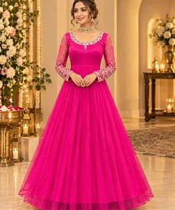 Pink Festive Gown 7 Pink Festive Gown - Image 4