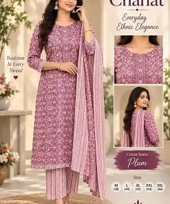 CHAHAT Cotton Embroidered Kurta Set 13 CHAHAT Cotton Embroidered Kurta Set - Image 5