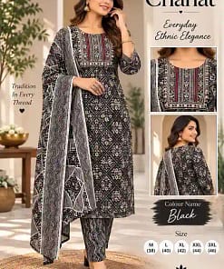 CHAHAT Cotton Embroidered Kurta Set 14 CHAHAT Cotton Embroidered Kurta Set - Image 6