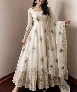 Heavy Fendy Silk Gown Set 41 Heavy Fendy Silk Gown Set - Image 19