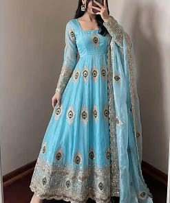 Heavy Fendy Silk Gown Set 32 Heavy Fendy Silk Gown Set - Image 10