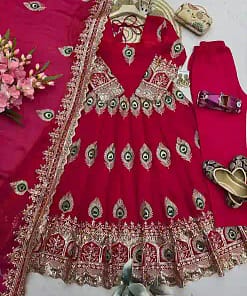 Heavy Fendy Silk Gown Set 31 Heavy Fendy Silk Gown Set - Image 9