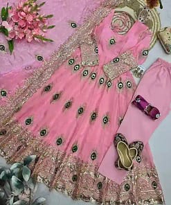 Heavy Fendy Silk Gown Set 29 Heavy Fendy Silk Gown Set - Image 7
