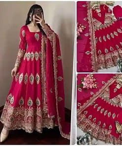 Heavy Fendy Silk Gown Set 43 Heavy Fendy Silk Gown Set - Image 21
