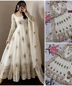 Heavy Fendy Silk Gown Set 33 Heavy Fendy Silk Gown Set - Image 11