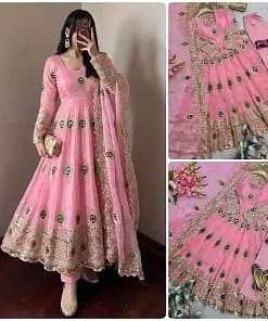 Heavy Fendy Silk Gown Set 34 Heavy Fendy Silk Gown Set - Image 12