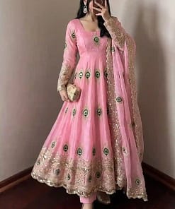 Heavy Fendy Silk Gown Set 38 Heavy Fendy Silk Gown Set - Image 16