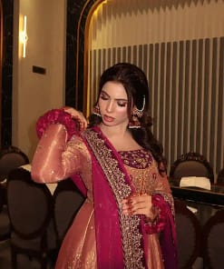 Designer Fendy Silk Anarkali Gown Set with Pant & Dupatta 18 Designer Fendy Silk Anarkali Gown Set with Pant & Dupatta - Image 6