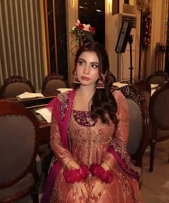 Designer Fendy Silk Anarkali Gown Set with Pant & Dupatta 20 Designer Fendy Silk Anarkali Gown Set with Pant & Dupatta - Image 8