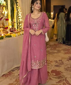 Festive Handcrafted Kurti & Palazzo Set