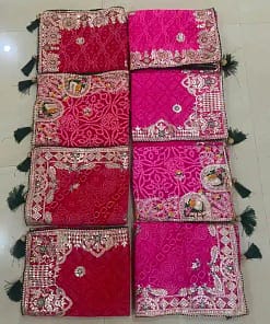 Jaipuri Bandhej Saree with Gotta Patti Work & Designer Blouse 15 Jaipuri Bandhej Saree with Gotta Patti Work & Designer Blouse - Image 6