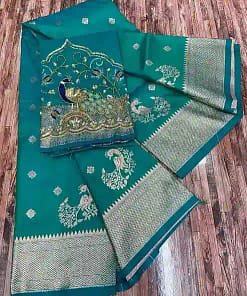 Kalanjali Original Paithani Pure Silk Saree with Handwork 17 Kalanjali Original Paithani Pure Silk Saree with Handwork - Image 5