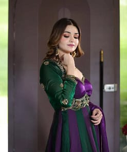 Fendy Silk Party Gown & Dupatta Set 21 Fendy Silk Party Gown & Dupatta Set - Image 10