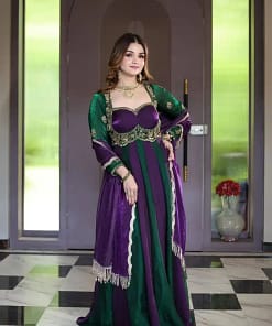 Fendy Silk Party Gown & Dupatta Set