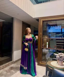 Fendy Silk Party Gown & Dupatta Set 18 Fendy Silk Party Gown & Dupatta Set - Image 7