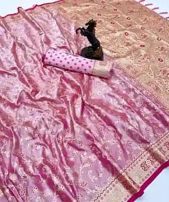 Royal Banarasi Satin Mashroo Silk Saree 6 Royal Banarasi Satin Mashroo Silk Saree - Image 2