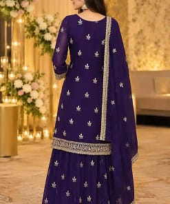 Royal Purple Handcrafted Kurti, Lehenga & Dupatta Set 5 Royal Purple Handcrafted Kurti, Lehenga & Dupatta Set - Image 3