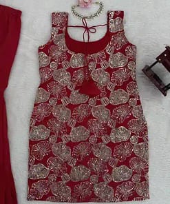 Simmer Silk Thread & Sequin Sharara Suit Set 23 Simmer Silk Thread & Sequin Sharara Suit Set - Image 10