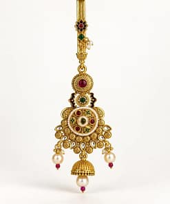 Gold-Tone Saree Chhalla with Pearl & Stone Detailing 16 Gold-Tone Saree Chhalla with Pearl & Stone Detailing - Image 2