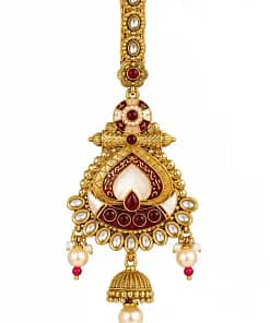 Gold-Tone Saree Chhalla with Pearl & Stone Detailing 21 Gold-Tone Saree Chhalla with Pearl & Stone Detailing - Image 7