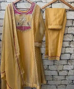 Trending A-Line Cut Salsa Silk 3-Piece Set 32 Trending A-Line Cut Salsa Silk 3-Piece Set - Image 15